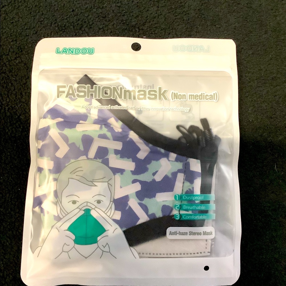 Reusable Cotton Activated Carbon Filter Face Mask